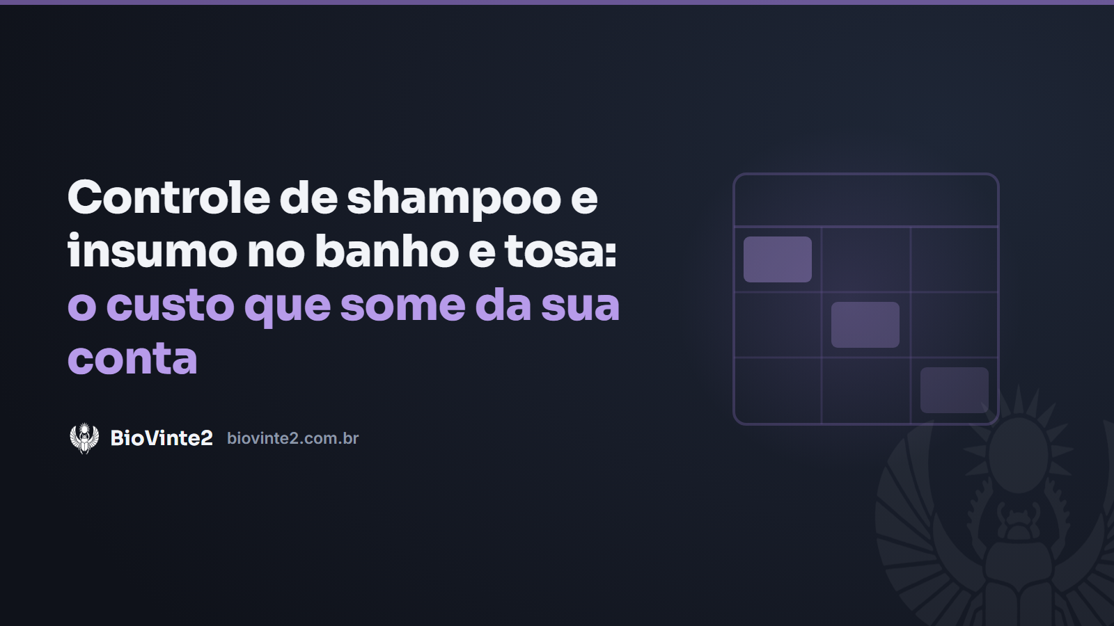 Controle de shampoo e insumo no banho e tosa: o custo que some da sua conta