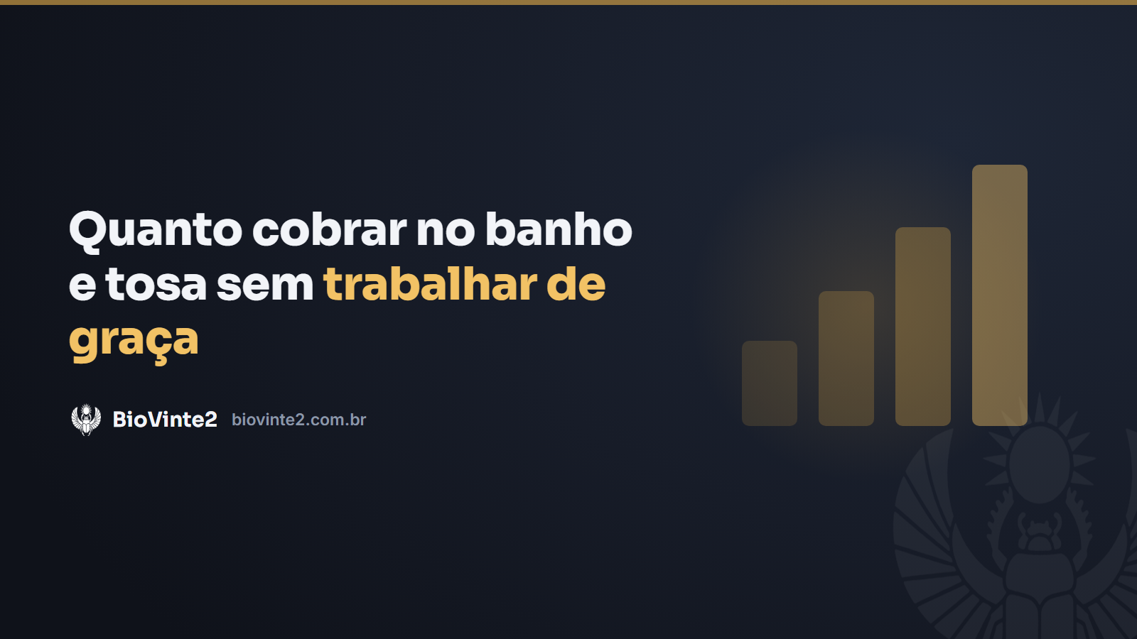 Quanto cobrar no banho e tosa sem trabalhar de graça