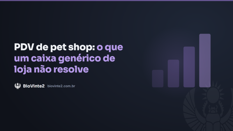 PDV de pet shop: o que um caixa genérico de loja não resolve