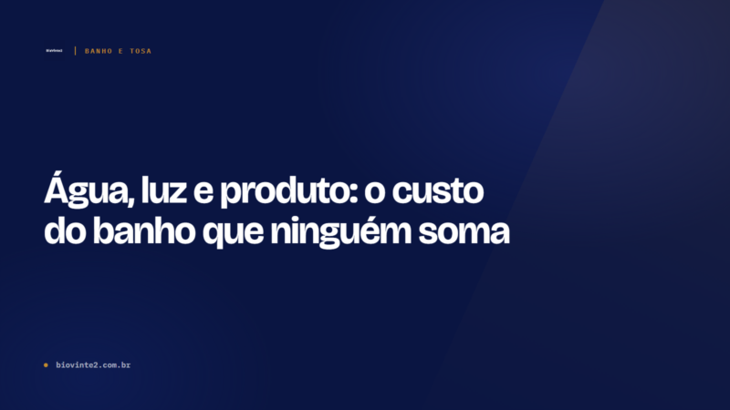 Água, luz e produto: o custo do banho que ninguém soma