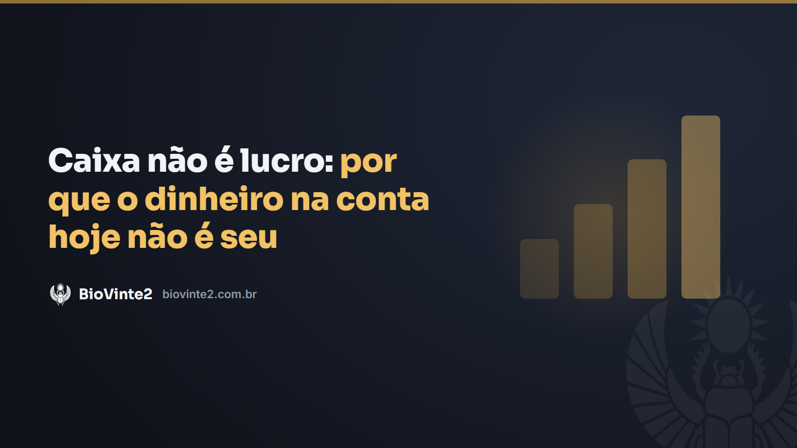 Caixa não é lucro: por que o dinheiro na conta hoje não é seu