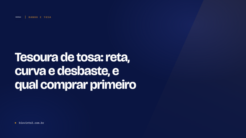 Tesoura de tosa: reta, curva, desbaste e qual comprar