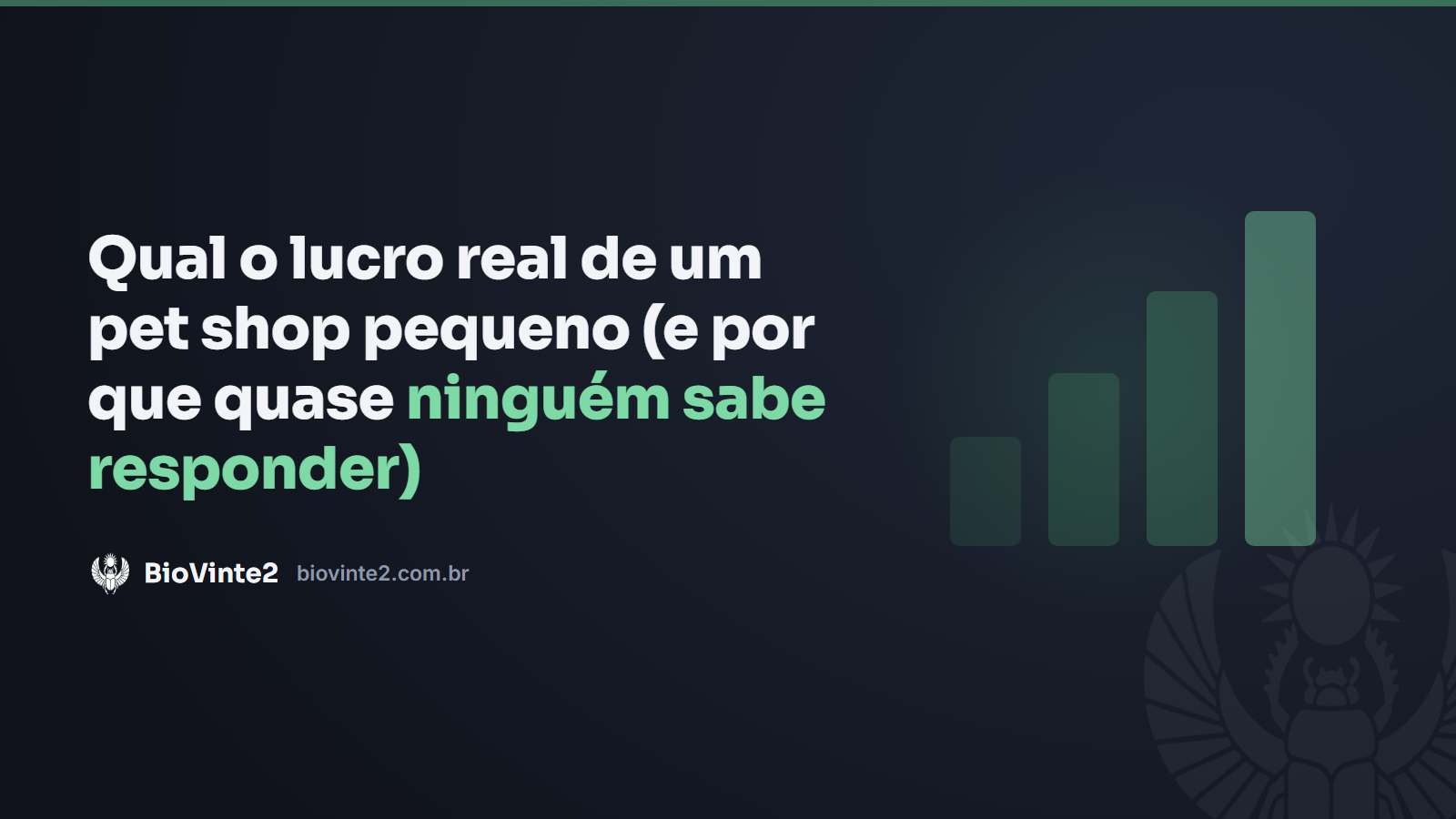 Qual o lucro real de um pet shop pequeno (e por que quase ninguém sabe responder)